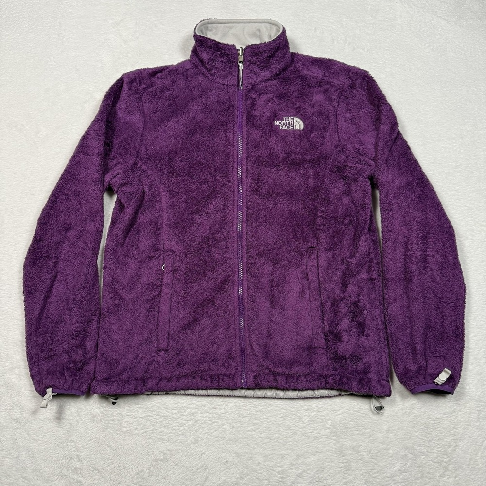The North Face Osito Fleece Jacket Womens Medium Purple Full Zip Soft Warm Cozy - Picture 2 of 10